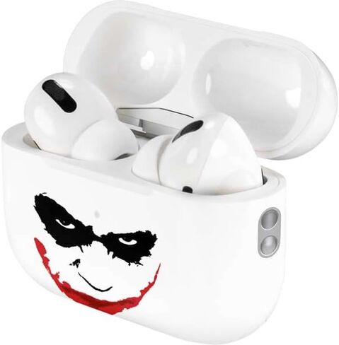 غلاف صوتي من Skinit متوافق مع Apple AirPods Pro (الجيل الثاني، 2022) - تصميم Warner Bros Joker Outline المرخص رسميًا in Saudi Arabia
