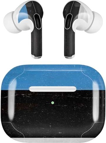 Skinit Decal Audio Skin Compatible with Apple AirPods Pro (2rd Gen, 2022) - Skinit Originally Designed Estonia Flag Distressed Design in Saudi Arabia