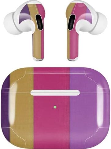 Skinit Decal Audio Skin Compatible with Apple AirPods Pro (2rd Gen, 2022) - Skinit Originally Designed Radiant Orchid Color Block Design in Saudi Arabia