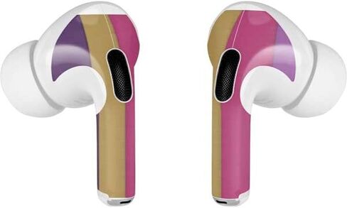 Skinit Decal Audio Skin Compatible with Apple AirPods Pro (2rd Gen, 2022) - Skinit Originally Designed Radiant Orchid Color Block Design in Saudi Arabia