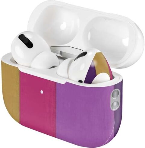 Skinit Decal Audio Skin Compatible with Apple AirPods Pro (2rd Gen, 2022) - Skinit Originally Designed Radiant Orchid Color Block Design in Saudi Arabia