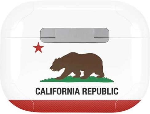 Skinit Decal Audio Skin Compatible with Apple AirPods Pro (2rd Gen, 2022) - Skinit Originally Designed California Republic Design in Saudi Arabia