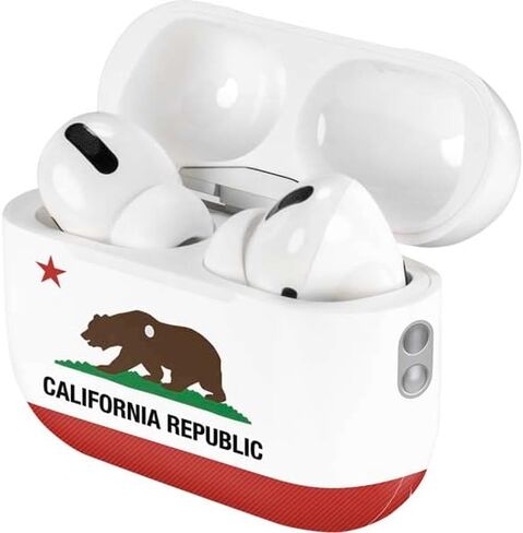 Skinit Decal Audio Skin Compatible with Apple AirPods Pro (2rd Gen, 2022) - Skinit Originally Designed California Republic Design in Saudi Arabia