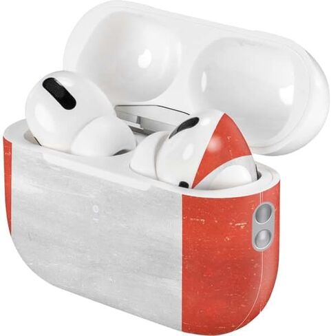 Skinit Decal Audio Skin Compatible with Apple AirPods Pro (2rd Gen, 2022) - Skinit Originally Designed Peru Flag Distressed Design in Saudi Arabia