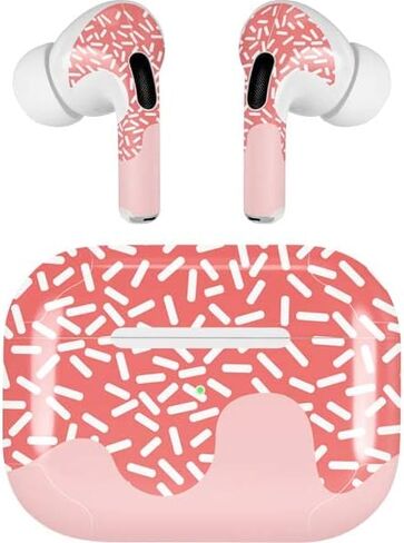 Skinit Decal Audio Skin Compatible with Apple AirPods Pro (2rd Gen, 2022) - Skinit Originally Designed Coral Spring Sprinkles Design in Saudi Arabia