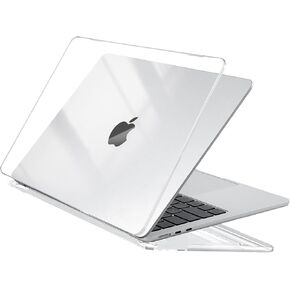 EooCoo Case Compatible with MacBook Air 15 inch M4 2025 2024 2023 2022 M3 M2 A3241 A3114 A2941, Light & Matte Interweaving Design Laptop Protective Hard Shell Cover, Satin White in Saudi Arabia