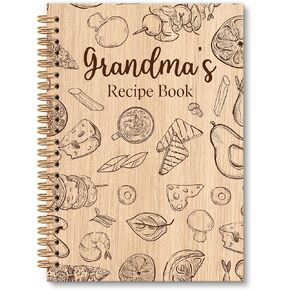 Famliy Blank Recipe Notebook, Recipe Book to Write in Your Own Recipes, Our Family Recipes Spiral Notebooks Journal Gifts for Women, Mothers Day Kitchen Gifts for Mom Wife Women, 6x8.2In in Kuwait