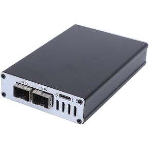 بطاقة شبكة Thunderbolt 3/4 USB4 10G، بطاقة شبكة بمنفذ ألياف SFP بسرعة 10 جيجابت في الثانية، التوصيل والتشغيل لجهاز Mac/لـ Win/Ubuntu، سبائك الألومنيوم لا تتطلب طاقة خارجية (منفذ واحد) (منفذ مزدوج) in Kuwait