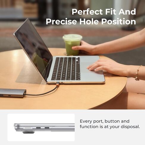EooCoo Case Compatible with MacBook Air 15 inch M4 2025 2024 2023 2022 M3 M2 A3241 A3114 A2941, Light & Matte Interweaving Design Laptop Protective Hard Shell Cover, Satin White in Saudi Arabia
