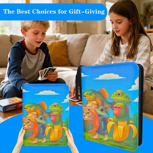 Card Card Binder 4 Pocket ، Mobilets Card Card Binder ، Premium Double Pocke Puck Cover College Collection Collection For 400 Card in Saudi Arabia
