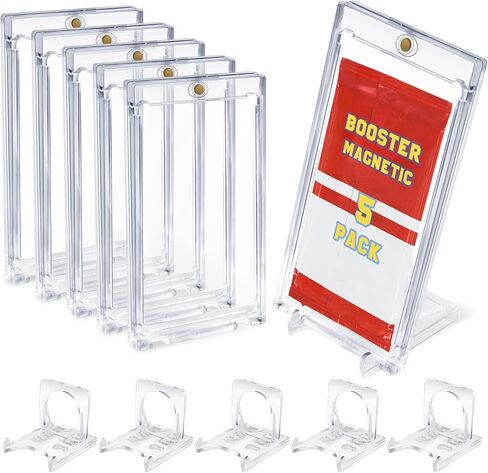 DEDC 2-PACK Booster Pack Protector One Touch Card Holder- UV Magnetic Booster Bundle Case Booster Pack Case Display Holder in Kuwait