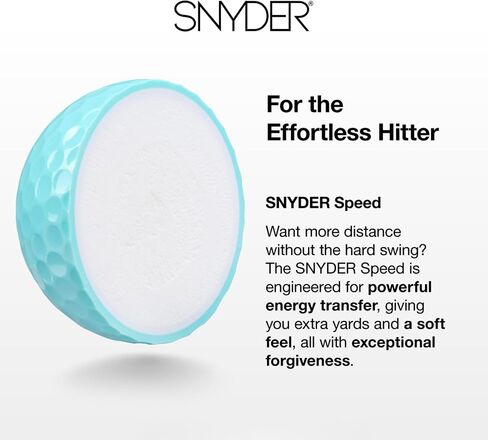 Snyder USA Speed Golf Balls - 3-Piece Construction Distance Golf Balls, 342 Dimples, 80 Compression, High Visibility Colored Golf Balls 12 Pack in Saudi Arabia