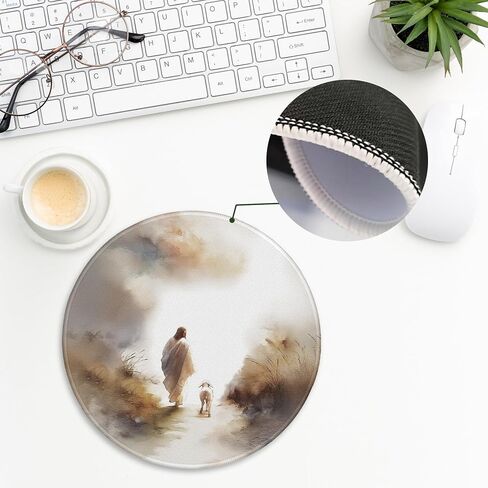 Luck Black 8 Ball Mouse Pad for Desk, Trendy Preppy 8 Ball Mousepad for Work Computers Laptop Home Office Dorm Desk Accessories, Girly Office Supplies, 7.9x7.9 in Saudi Arabia