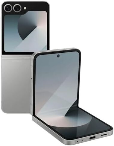 Samsung Galaxy Z Flip6 5G (256 جيجابايت، 12 جيجابايت) كاميرا 50 ميجابكسل 4K، مفتوح من المصنع F741U1 (ظل فضي) (متجدد) in Kuwait