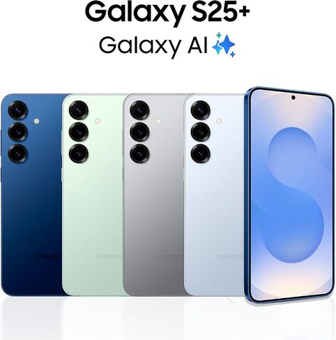 Samsung Galaxy S25+ Cell Phone, 512GB AI Smartphone, Unlocked Android, AI Camera, Fast Processor, ProScaler Display, Long Battery Life, 2025, Mint (Renewed) in Saudi Arabia
