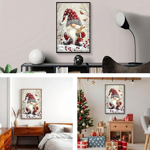 Zendiyo Christmas Paint by Numbers مجموعات للمبتدئين الكبار مع قماش مؤطر خشبي ، Candy House سهلة الطلاء الكبار من أدوات الأرقام ، DIY Acrylic Color Paint in Kuwait