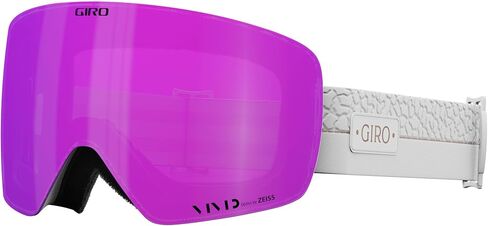 Giro Contour RS Ski Goggles - Snowboard Goggles for Men & Women - White Craze Strap with Vivid Pink/Vivid Infrared Lenses in Saudi Arabia