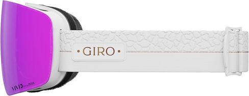 Giro Contour RS Ski Goggles - Snowboard Goggles for Men & Women - White Craze Strap with Vivid Pink/Vivid Infrared Lenses in Saudi Arabia
