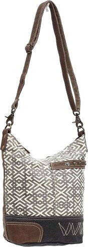 Myra Bag Leffi's Upcycled Canvas & Leather Backpack S-1567 in Saudi Arabia