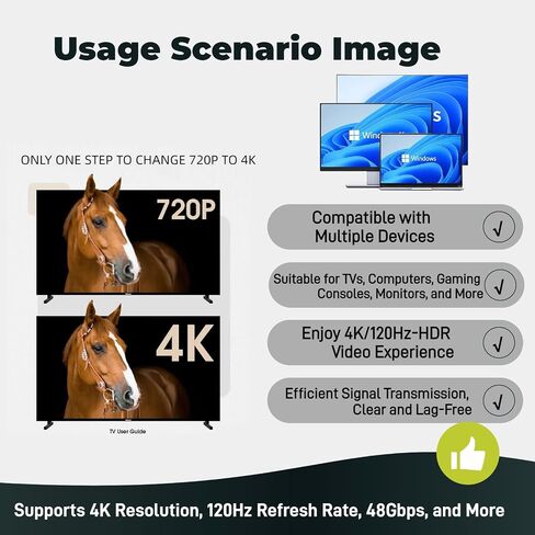 4K 120Hz HDMI 2.1 Dummy Plug – High-Resolution Virtual Display Emulator for PC, VR Headsets & Cryptocurrency Mining EDID Headless Ghost Display Adapter (2.1-4K/120Hz-HDR/12bits-1P-hui) in Saudi Arabia