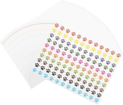 ملصقات طباعة meccanixity multiclor paw 1800pcs 0.35 بوصة in Saudi Arabia