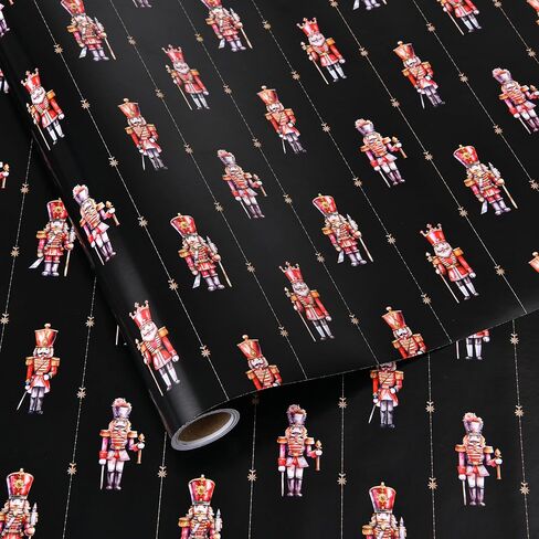 Titiweet Cat Christmas Wrapping Paper - 17 "× 16.4 قدمًا - لف هدايا العطلات الاحتفالية مع القطط اللطيفة والثلوج وأشجار عيد الميلاد in Kuwait