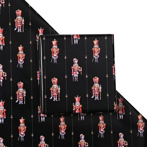 Titiweet Cat Christmas Wrapping Paper - 17 "× 16.4 قدمًا - لف هدايا العطلات الاحتفالية مع القطط اللطيفة والثلوج وأشجار عيد الميلاد in Kuwait