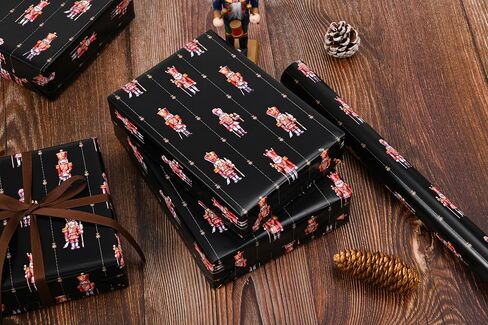 Titiweet Cat Christmas Wrapping Paper - 17 "× 16.4 قدمًا - لف هدايا العطلات الاحتفالية مع القطط اللطيفة والثلوج وأشجار عيد الميلاد in Kuwait