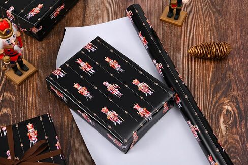 Titiweet Cat Christmas Wrapping Paper - 17 "× 16.4 قدمًا - لف هدايا العطلات الاحتفالية مع القطط اللطيفة والثلوج وأشجار عيد الميلاد in Kuwait