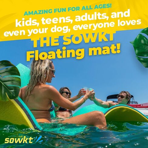 Premium Lily Pad Floating Floating for Lakes and Pools (8 × 4 و 18 × 6 قدمًا) - حصيرة المياه ، الرصيف العائم ، اللوحة العائمة - تعويم البحيرة للبالغين والأطفال للحصول على متعة غير محدودة! in Kuwait