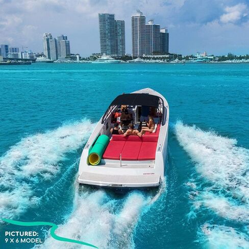 Premium Lily Pad Floating Floating for Lakes and Pools (8 × 4 و 18 × 6 قدمًا) - حصيرة المياه ، الرصيف العائم ، اللوحة العائمة - تعويم البحيرة للبالغين والأطفال للحصول على متعة غير محدودة! in Kuwait