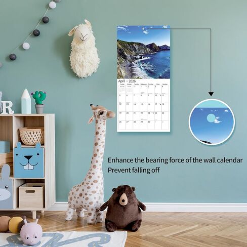 2026 Wall Calendar,Calendar 2026, July 2025 - December 2026, Wall Calendar Majestic Landscapes, 12" x 24" Opened,Full Page Months Thick & Sturdy Paper for Gift Perfect Calendar Organizing Planning in Saudi Arabia