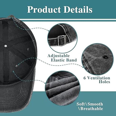 Yipaidel Women’s Horse Heartbeat Hat, Adjustable Vintage Washed Baseball Cap for Dad and Mom in Saudi Arabia
