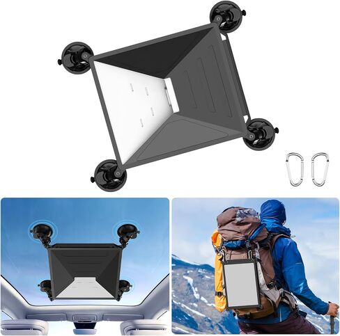 2 in 1 Starlink Mini Suction Cup Mount, Protect Silicone Starlink Mini Case Mounting Kit for Car and Backpack, 4 Strong Suction Cups Car Mount for RVs, Boats Road and Trip Sunroof (White) in Saudi Arabia