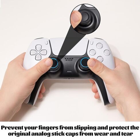 28PCS PS5 Thumb Grips, Anti-Slip Joystick Caps, Scratch-Resistant PS5's Controller Thumb Grips, Controller Accessories, Comprehensive Protection, Compatible with PS5 Controllers in Saudi Arabia