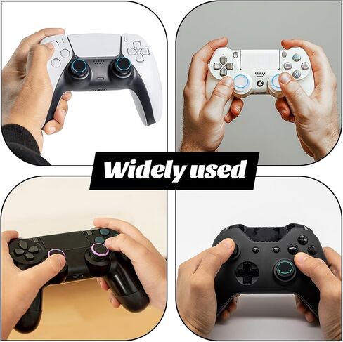 28PCS PS5 Thumb Grips, Anti-Slip Joystick Caps, Scratch-Resistant PS5's Controller Thumb Grips, Controller Accessories, Comprehensive Protection, Compatible with PS5 Controllers in Saudi Arabia