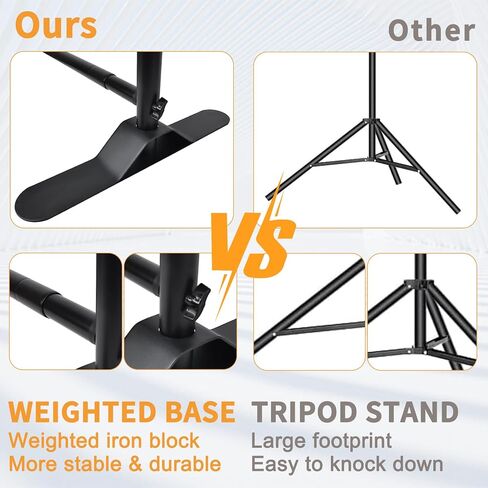 iElyiEsy 10x8FT Strengthen Heavy Duty Thickened and Sturdier Background Stand, Adjustable Step and Repeat Stand with Carrying Bag for Parties Photo Booth Trade Show in Saudi Arabia
