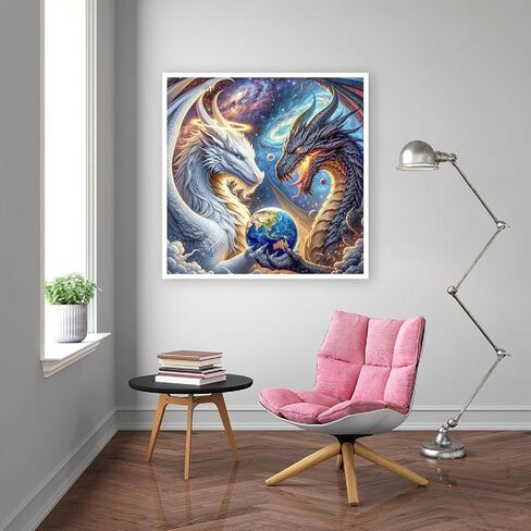 مجموعات فنون الفنون الماس للبالغين والزهور في فاز DIY 5D Diamond Painting Kit للمبتدئين ، نقاط فنية للأحجار الكاملة للحفر للبالغين ، مثالية لديكور الجدار المنزلي 12x16 بوصة in Kuwait