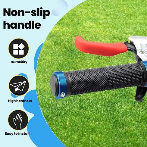 2 PCS Bike Dual Lock-On Handlebar Grips with Wrench - Non-Slip Grips for Mountain Bike, Beach Cruiser, Commuter Bicycles in Saudi Arabia