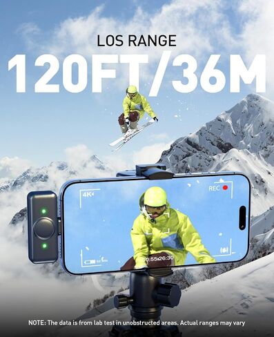 ميكروفون صغير لجهاز iPhone: ميكروفون Lavalier لاسلكي لنظام Android - ميكروفون ذو مشبك مغناطيسي لإلغاء الضوضاء - تسجيل مدونات فيديو وفيديو احترافي لمنشئي المحتوى in Saudi Arabia