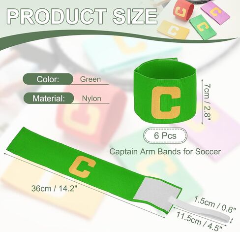 Soccer Captain Armband, Football Armband Elastic Adjustable Player Bands Anti-Slip Badge Adult/Youth Football Basketball in Saudi Arabia