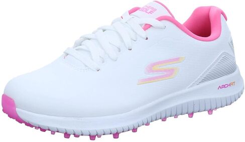 Skechers Golf Women's Go Max Arch Fit Spikeless Golf Shoe Sneaker, Black Dogs Waterproof, 7.5 in Saudi Arabia