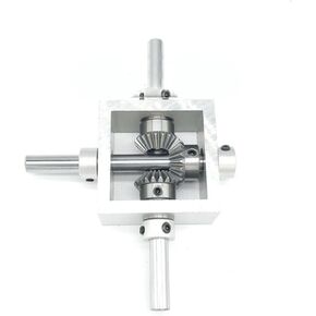 Miter Transmission 1pcs Dual Shaft Bevel Gearbox 1:1 Transmission 90 Degree Reversing Gearbox Corner Steer Device Right Angle Small Bevel Gear Box Pinion Mechanical(Model 6 6mm Shaft) in Kuwait