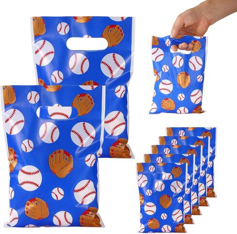 50pcs Soccer Goodie Bags, Football-Themed Goody Party Favor Bags with Handle for Team Reusable Glossy Metallic Candy Treat Wraps for Snacks Sports Events Birthday Decorations Gift Giving in Saudi Arabia