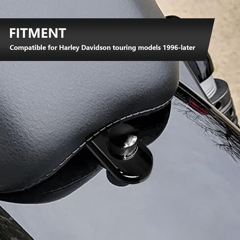 Silvery Chrome for Harley Seat Bolt | Stainless Steel Bolt/Screw with Mounting Knob Cover | Compatible for Harley-Davidson 1996-2024 in Saudi Arabia