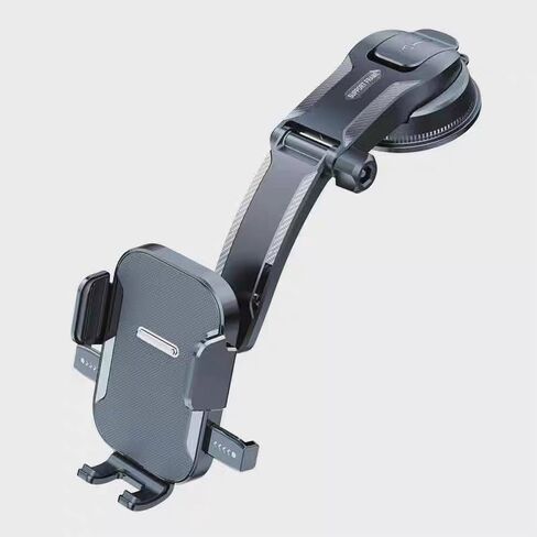 Car Phone Mount, Windshield & Dashboard Phone Holder with Adjustable Long Arm & Strong Suction Cup, Universal Cell Phone Car Mount for All Phones in Saudi Arabia