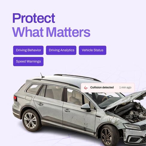 GPS Tracker for Vehicles- Real Time Location Tracking, Route History, Speed & Driving Insights, Geo-Fence, Accident Alerts |Car Tracker for Families & Fleets |Cancel Anytime in Saudi Arabia