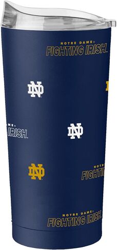 Logo Brands NCAA Wisconsin Badgers 20oz Native Powder Coat Tumbler - Double-Wall Insulated, Non-Slip Base, and High Lip Slider Lid in Kuwait