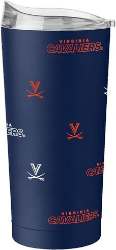 Logo Brands NCAA Wisconsin Badgers 20oz Native Powder Coat Tumbler - Double-Wall Insulated, Non-Slip Base, and High Lip Slider Lid in Kuwait
