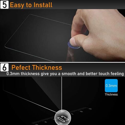 Moonlinks 2PCS Tempered Glass Screen Protector 13.4" Compatible with 2022-2025 Chevy Silverado GMC Sierra 1500/2500/3500 Navigation Touchscreen Protector High Definition 9H Hardness Anti-Fingerprint in Saudi Arabia